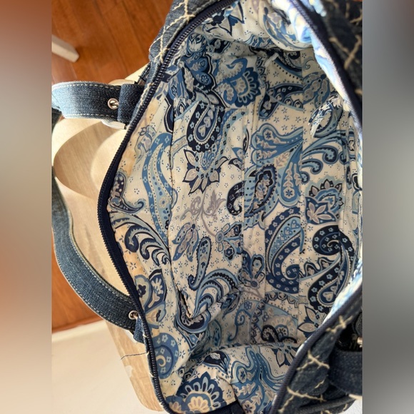 Vera Bradley Stylish Denim Shoulder Bag - Picture 13 of 14